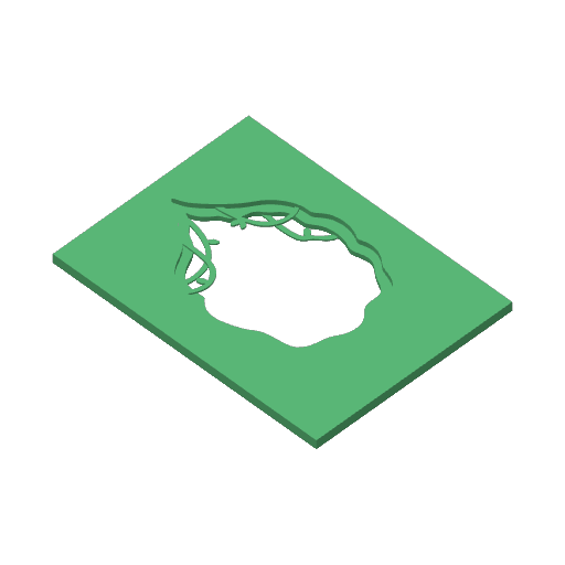 #0001 Bulbasaur print plate 1