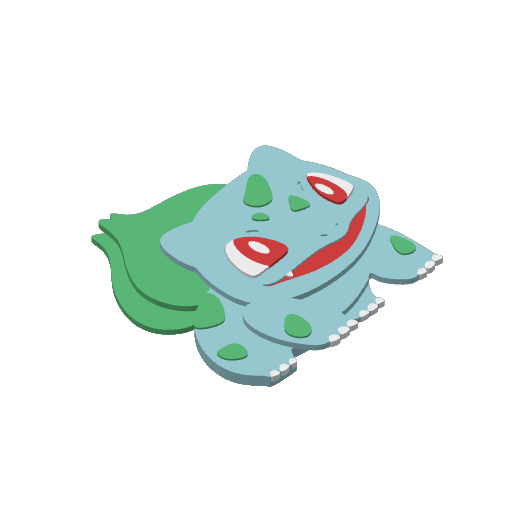 #0001 Bulbasaur print plate 5