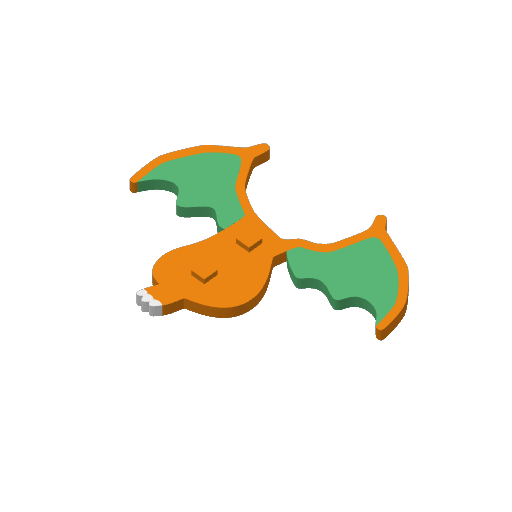 #0006 Charizard print plate 6