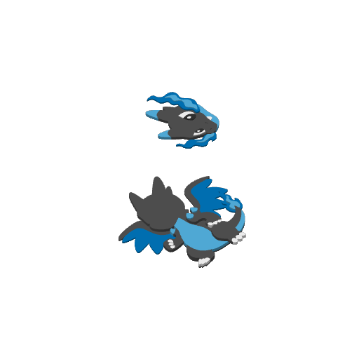 #0006 Mega Charizard X print plate 4