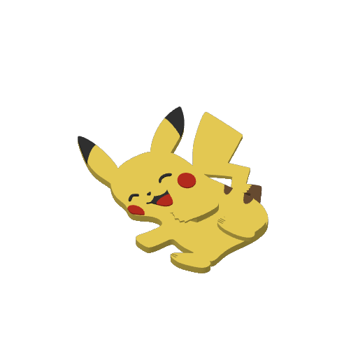 #0025 Pikachu print plate 2