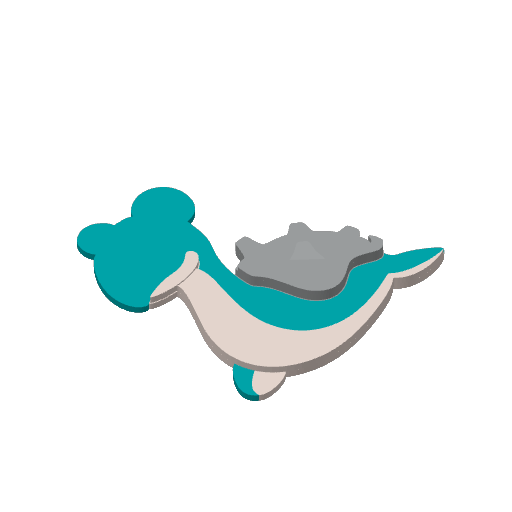 #0131 Lapras print plate 1