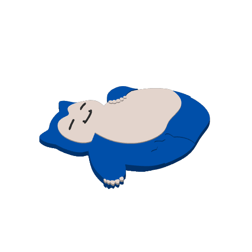 #0143 Snorlax print plate 2