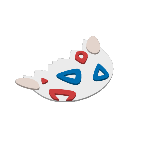 #0175 Togepi print plate 5