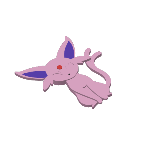 #0196 Espeon print plate 1
