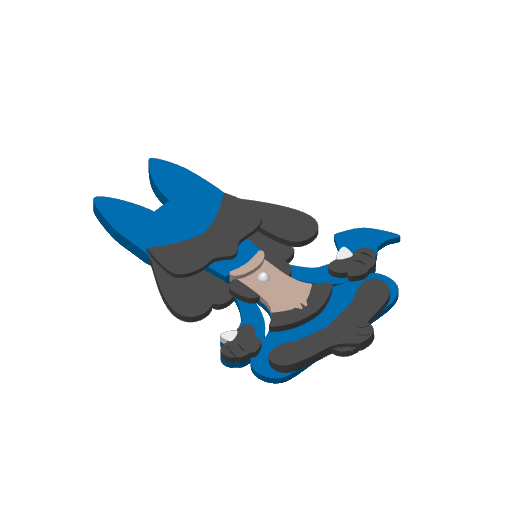 #0448 Lucario print plate 3