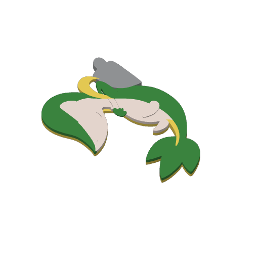#0495 Snivy print plate 4