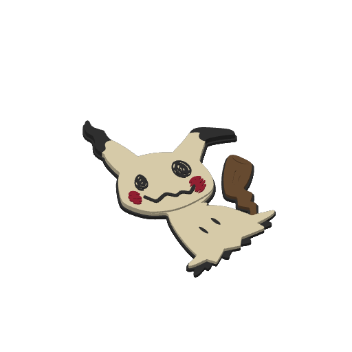 #0778 Mimikyu print plate 4